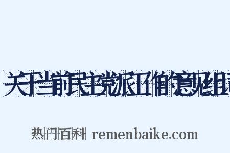 关于当前民主党派工作的意见组词是什么意思的图片